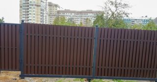 Купить распашные ворота из штакетника Чехов, цена от 2771 руб.